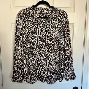 Banana Republic Leopard Print Blouse